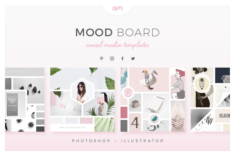 Moodboard là một bảng tổng hợp nhiều yếu tố