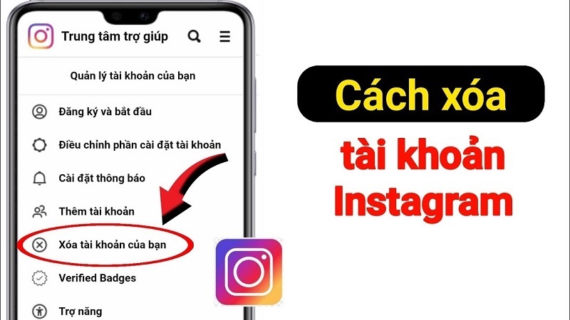 Xóa tài khoản Instagram trên điện thoại là một quy trình đơn giản