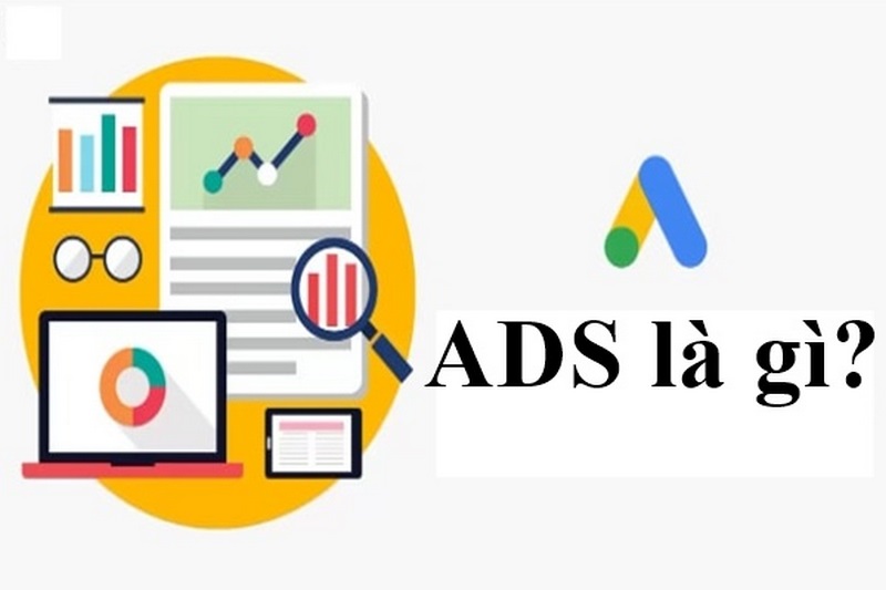 Ads là viết tắt của "Advertising"