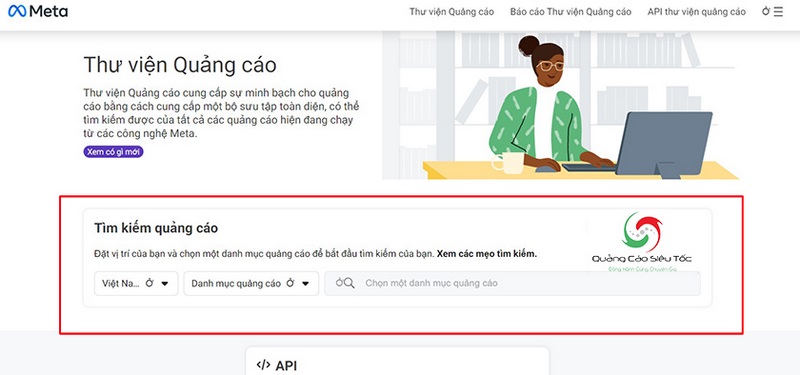 Cách truy cập vào thư viện quảng cáo Facebook