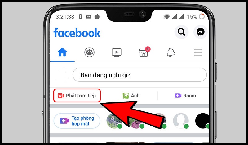 Cách phát trực tiếp trên Facebook từ điện thoại