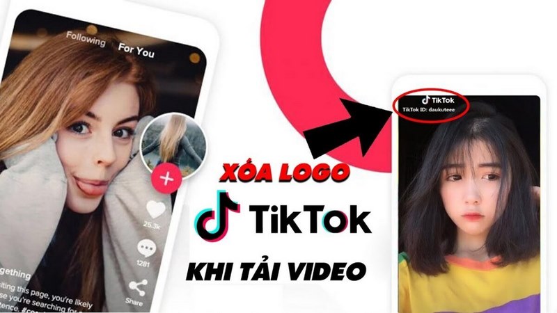 Xóa logo Tiktok khi tải video