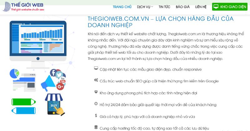 Thegioiweb.com.vn hỗ trợ khách hàng toàn diện